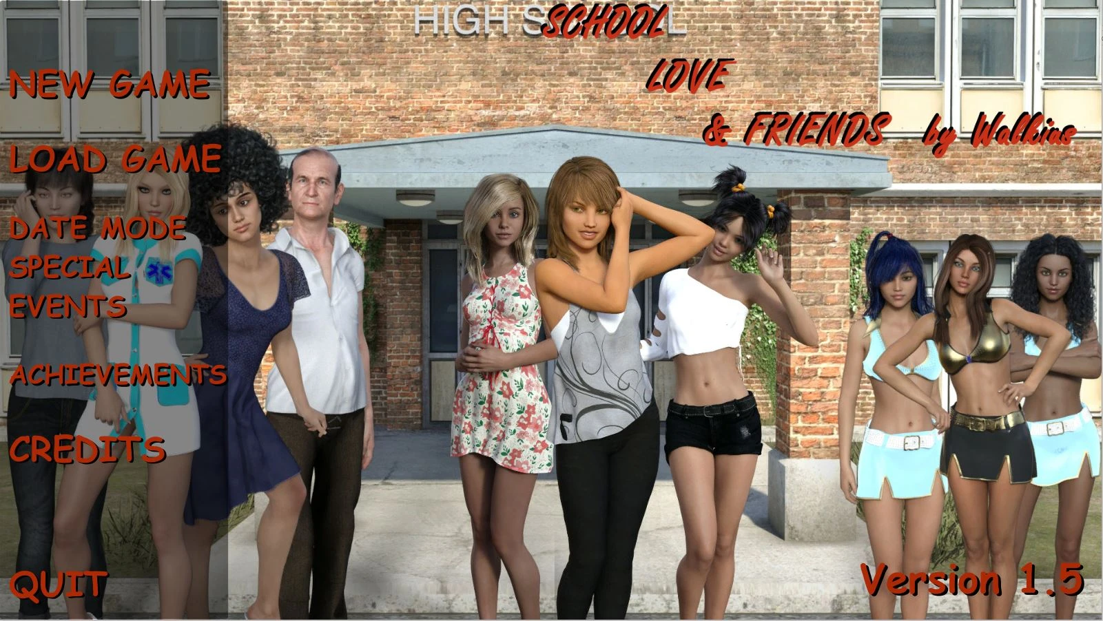 Descargar Threesome juego porno — School, Love and Friends –  New Version 2.10 [Walkius] School, Love and Friends –  New Version 2.10 [Walkius]